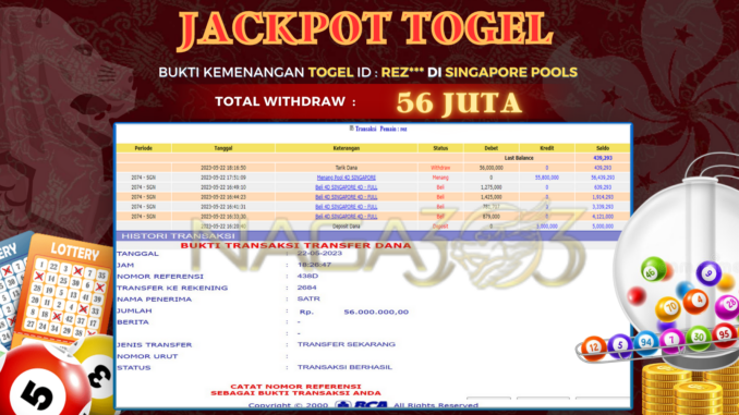 bukti jp naga303 #199