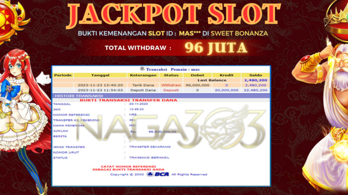 bukti jp naga303 #690